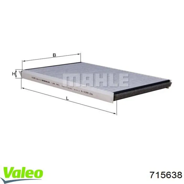 715638 VALEO filtro de habitáculo