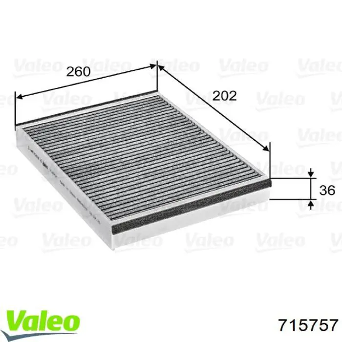 715757 VALEO filtro de habitáculo