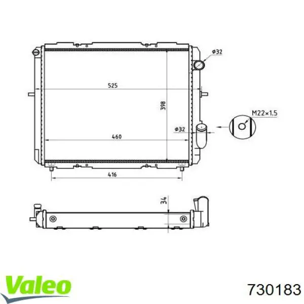 Radiador R156T02 NPS