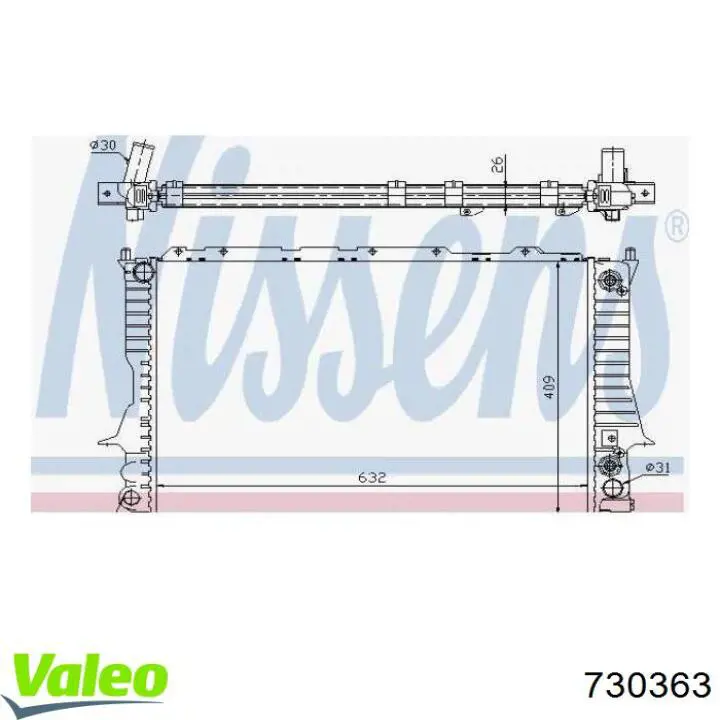 Água radiador VALEO 730363 precio, desde 85,97 EUR