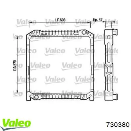 Radiador 730380 VALEO