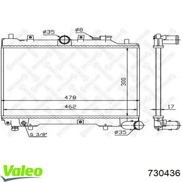 730436 VALEO Refrigeración del motor