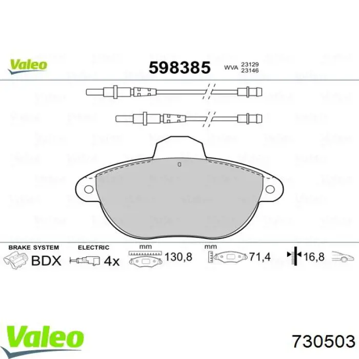Radiador 730503 VALEO