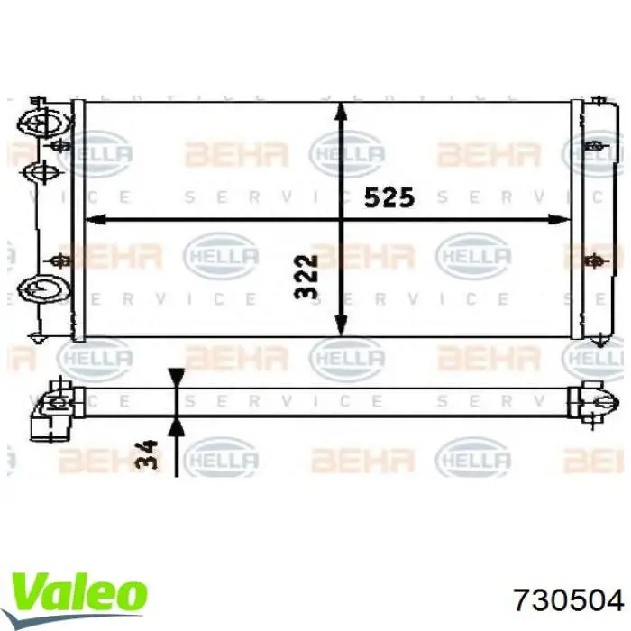 730504 VALEO Refrigeración del motor