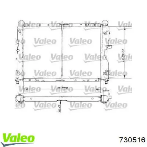 Radiador 730516 VALEO