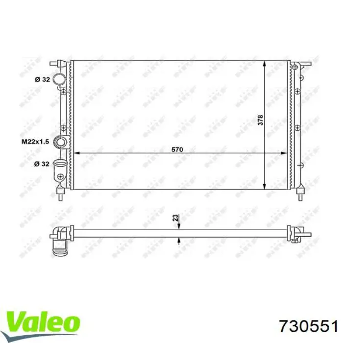 730551 VALEO Refrigeración del motor