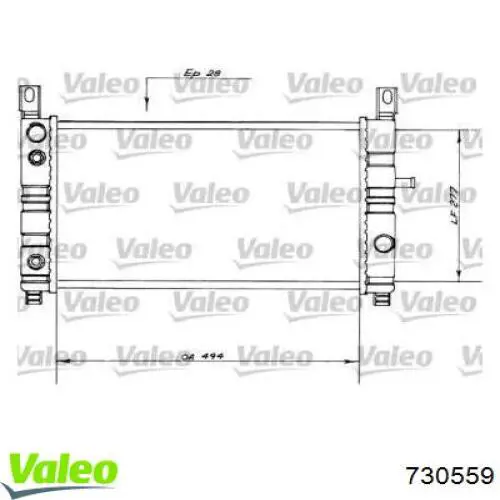 730559 VALEO Refrigeración del motor