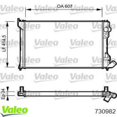 Radiador 730982 VALEO