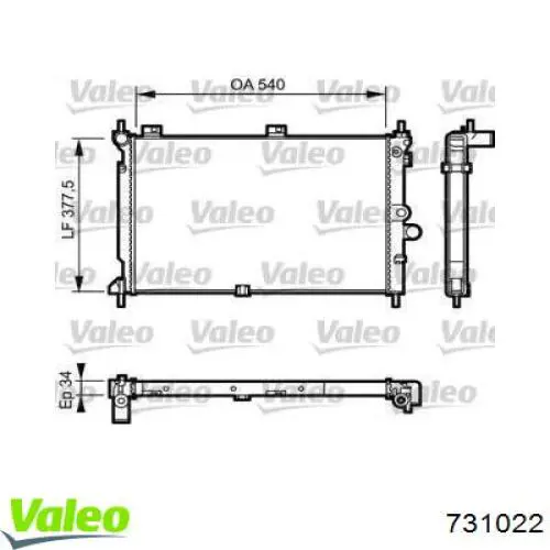 Comprar 731022 VALEO Radiador de auto