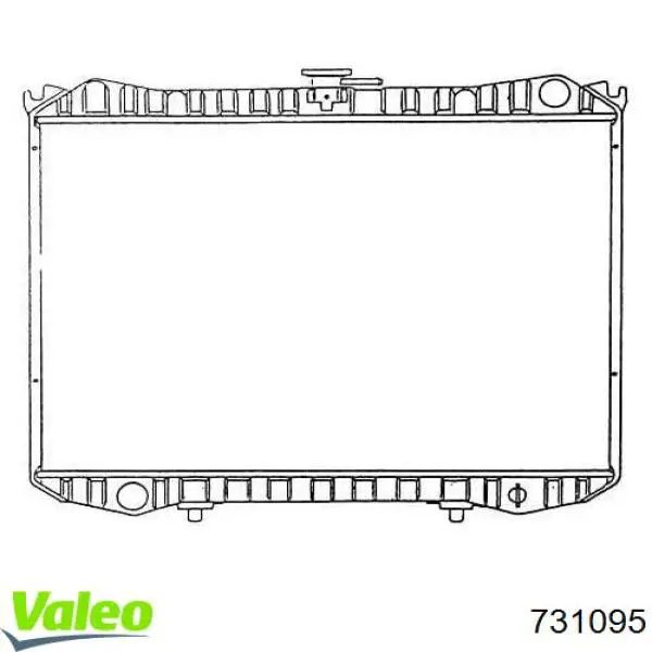 Radiador 1640064060 Toyota