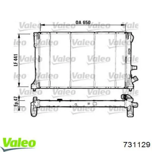 731129 VALEO Refrigeración del motor