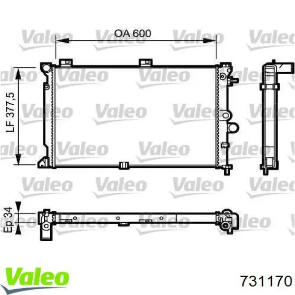 731170 VALEO Refrigeración del motor