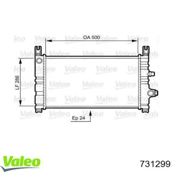 Água radiador VALEO 731299 precio, desde 104,54 EUR