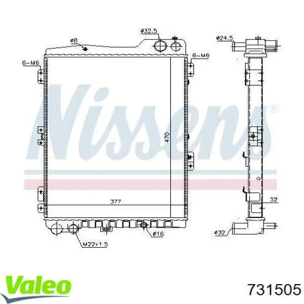 731505 VALEO Refrigeración del motor