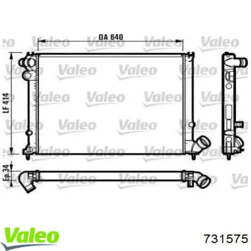 731575 VALEO Refrigeración del motor
