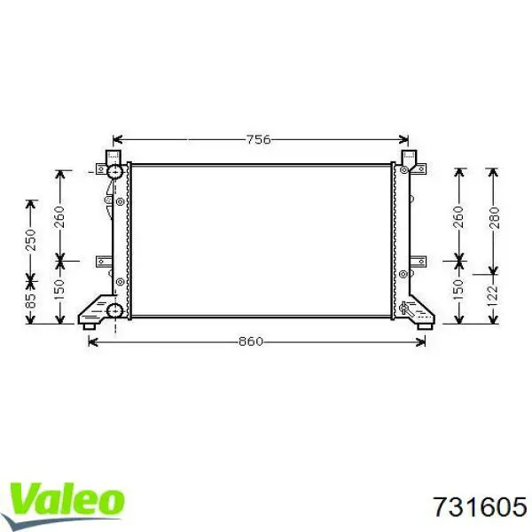 731605 VALEO Refrigeración del motor