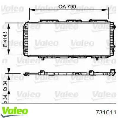 Radiador 731611 VALEO