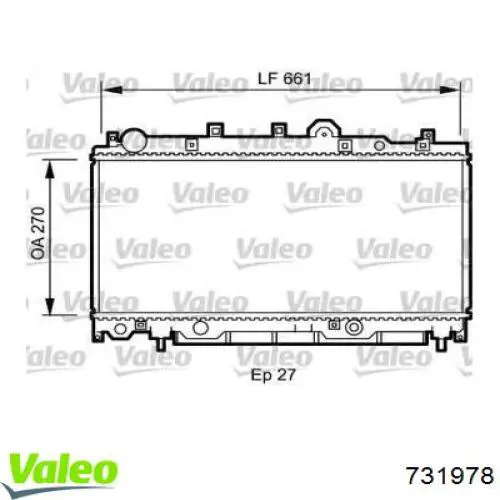 731978 VALEO Refrigeración del motor