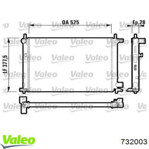 732003 VALEO Refrigeración del motor