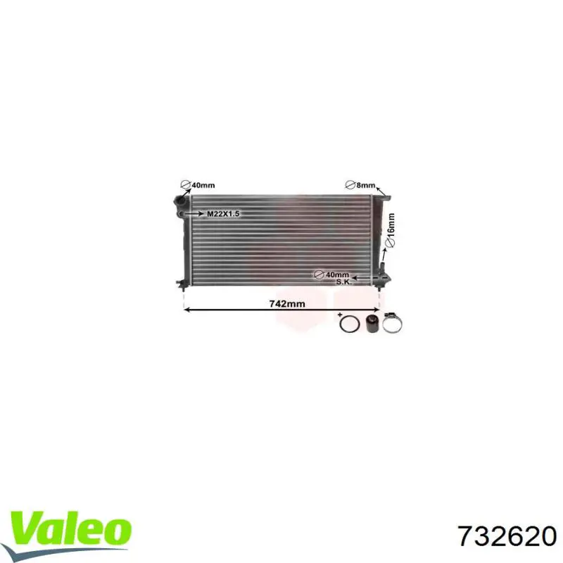 732620 VALEO Refrigeración del motor