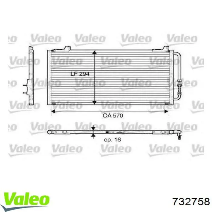 Comprar 732758 VALEO Radiador de auto