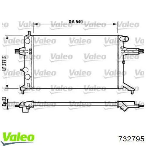 Comprar 732795 VALEO Radiador de auto