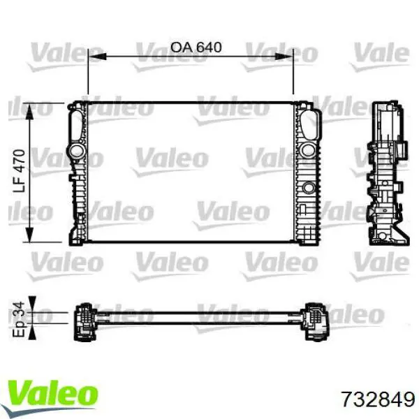 Comprar 732849 VALEO Radiador de auto