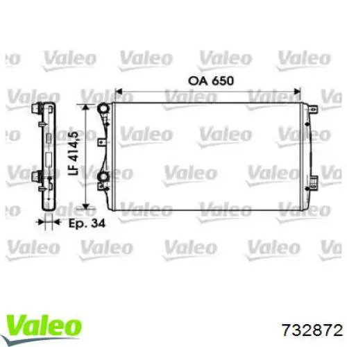 Radiador refrigeración del motor Volkswagen Tiguan 1 5N1, 5N2