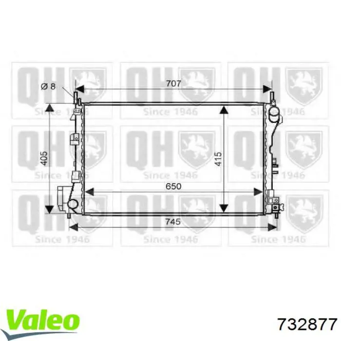 732877 VALEO Refrigeración del motor