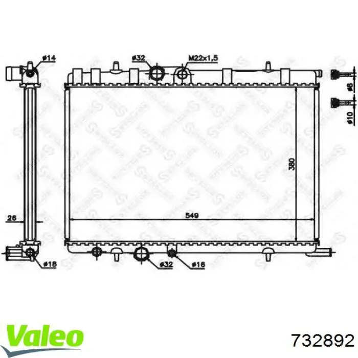 Comprar 732892 VALEO Radiador de auto