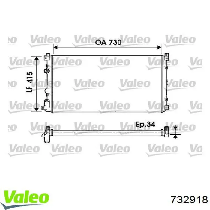 Comprar 732918 VALEO Radiador de auto