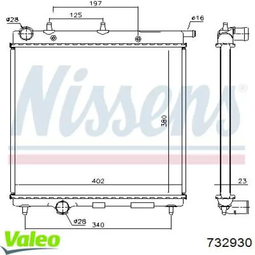 732930 VALEO Refrigeración del motor