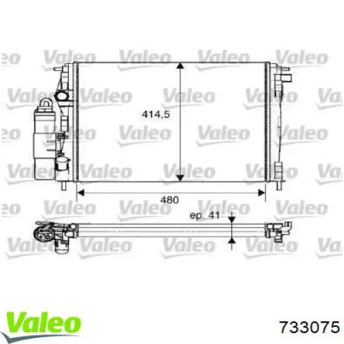 Comprar 733075 VALEO Radiador de auto