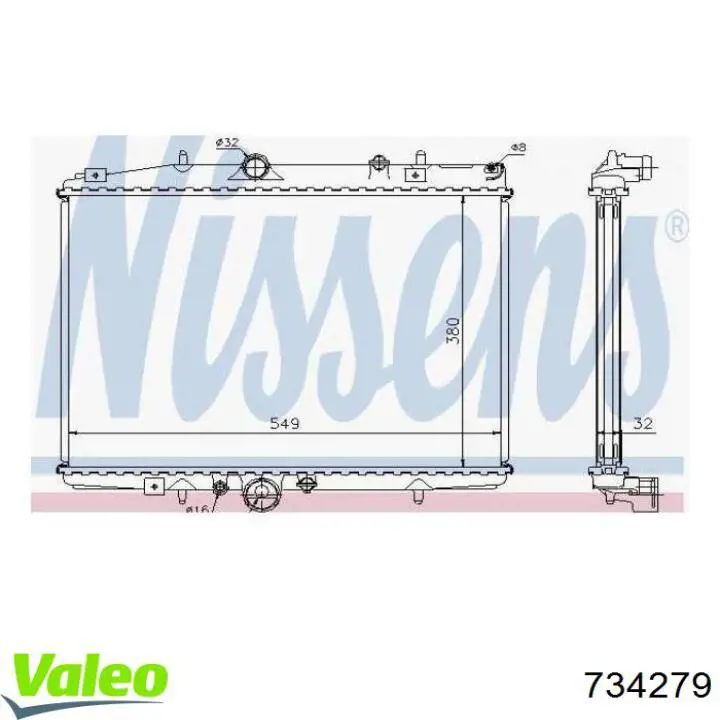 Comprar 734279 VALEO Radiador de auto