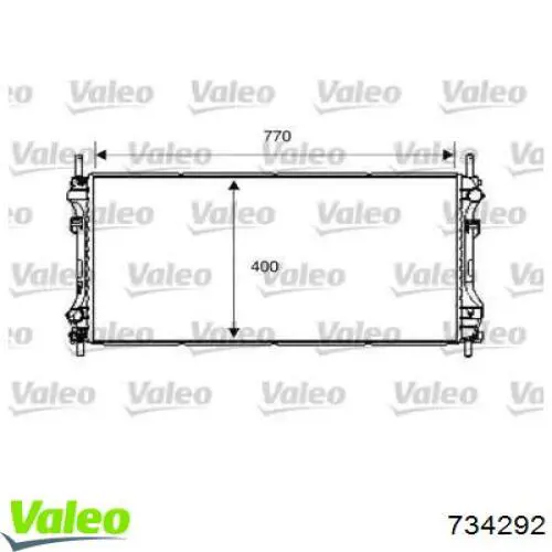 Radiador 734292 VALEO