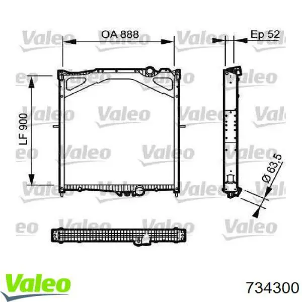 Comprar 734300 VALEO Radiador de auto