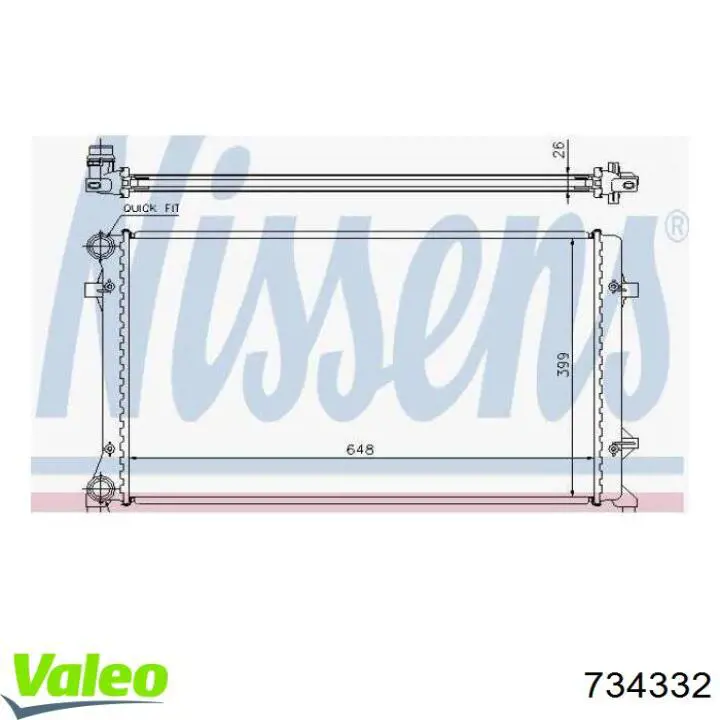 734332 VALEO Refrigeración del motor