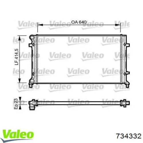 Água radiador VALEO 734332 precio, desde 57,55 EUR