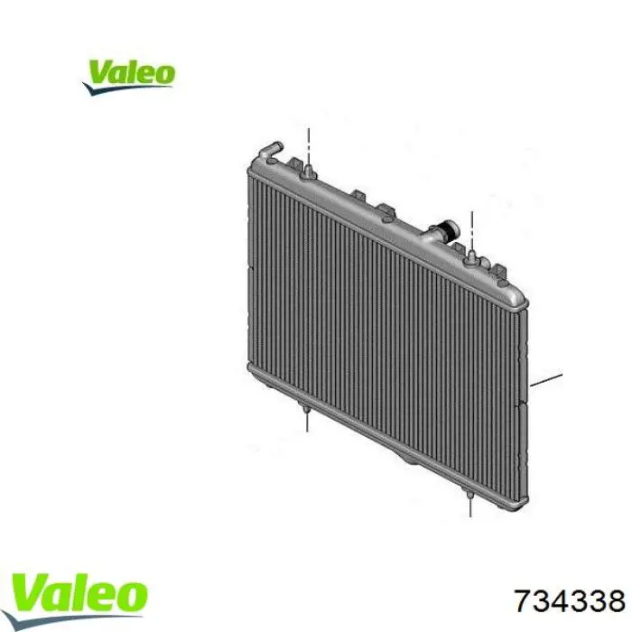 Água radiador VALEO 734338 precio, desde 53,55 EUR