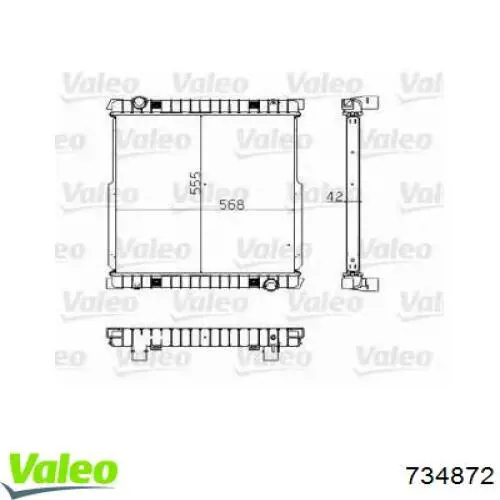 Água radiador VALEO 734872 precio, desde 173,94 EUR