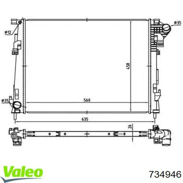 734946 VALEO Refrigeración del motor
