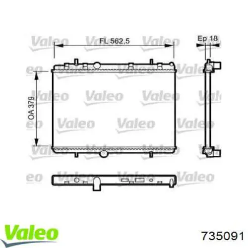 735091 VALEO Refrigeración del motor