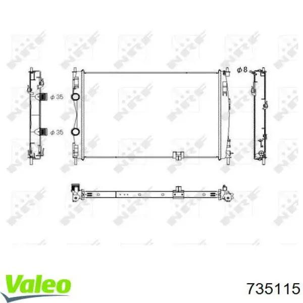 Comprar 21410JD71B Nissan/Infiniti Radiador de auto