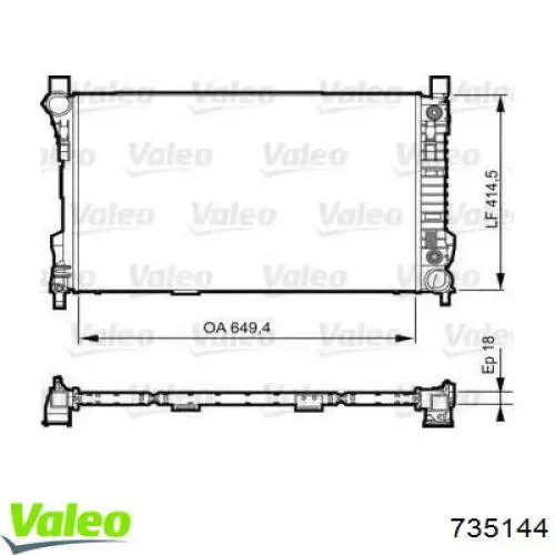 735144 VALEO Refrigeración del motor