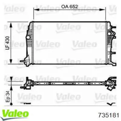 735181 VALEO Refrigeración del motor