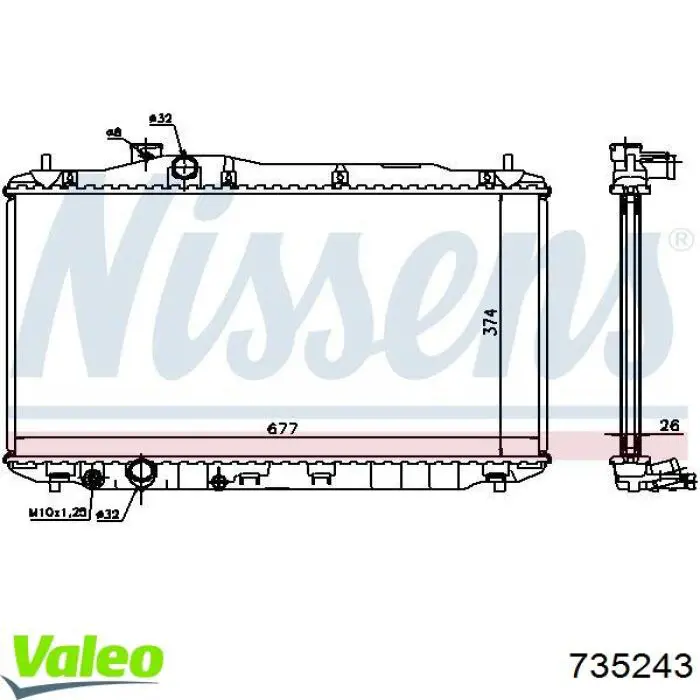 735243 VALEO Refrigeración del motor
