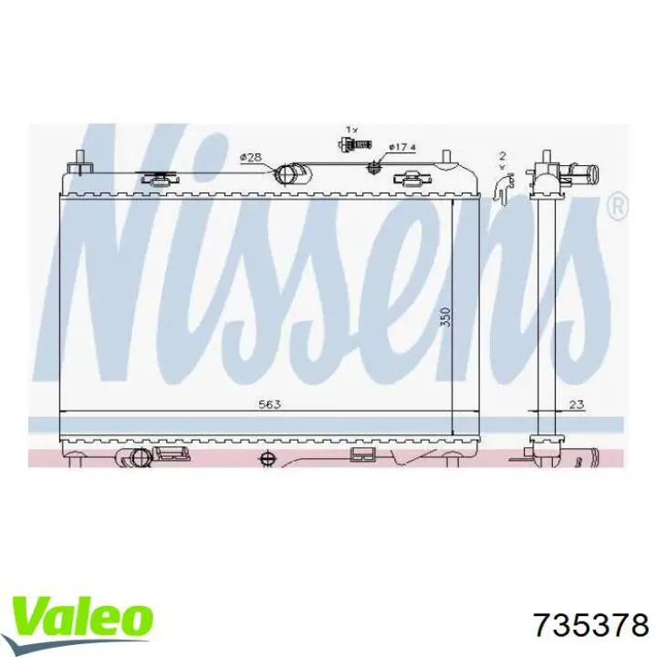 Comprar 735378 VALEO Radiador de auto