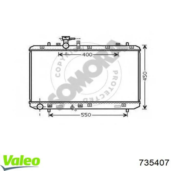 Comprar 735407 VALEO Radiador de auto