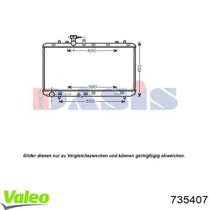 Água radiador VALEO 735407 precio, desde 113,59 EUR