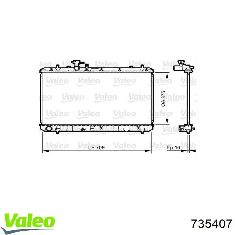 735407 VALEO Refrigeración del motor